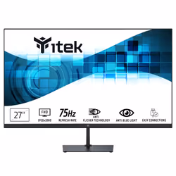 itek GWF, 68,6 cm (27"), 1920 x 1080 pixels, Full HD, LED, 5 ms, Noir