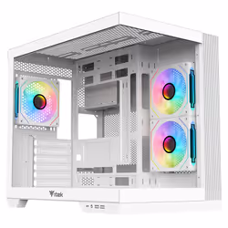 itek DARK CAVE DS, Tower, PC, Blanc, ATX, micro ATX, Mini-ITX, Jouer, Bleu, Vert, Rouge