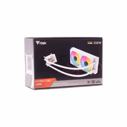 itek HYDRO CUBE 240W Processeur Kit de refroidissement du liquide 12 cm Blanc - Vue supplémentaire 6