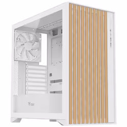 itek WOODY, Tower, PC, Blanc, ATX, micro ATX, Mini-ITX, Acrylonitrile-Butadiène-Styrène (ABS), Bois, Jouer