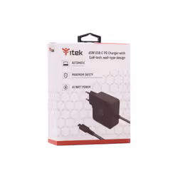 itek ITNBACWB065 chargeur d'appareils mobiles Ordinateur portable Noir Secteur Charge rapide Intérieure - Vue supplémentaire 4
