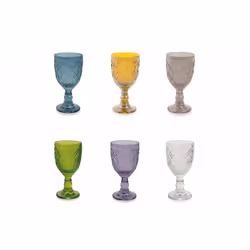 Galileo Marrakech, Verre à vin polyvalent, Verre à pied, Verre, Multicolore, Marrakech, 280 ml
