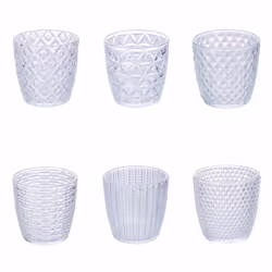 Galileo Geometrie Clear, Transparent, Verre, 6 pièce(s), Rond, Claire, Geometrie