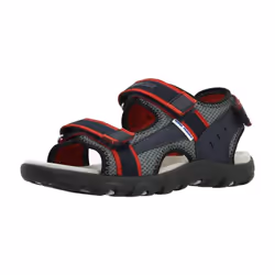 Sandales Enfant Geox Strada - GEOX - 105689 - Noir/Fluo Jaune - Ouvert - Confort exceptionnel