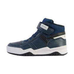 Basket Montante à Scratch Geox Perth - Marine/LT Gris - Enfant - Synthétique