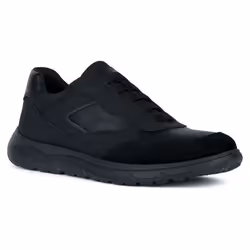 Sneaker Homme GEOX U Portello C - Noir - Lacets - Plat