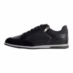 Basket Cuir Geox Renan - GEOX - Version basse - Lacets - Noir - Homme