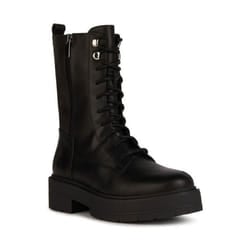 Bottines Geox - Femme - D36VDM 00043 C9999 - Cuir - Talon Plat - Noir