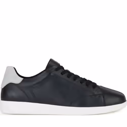 Baskets Geox - Kennet Sneakers - Homme - Cuir - Lacets - Noir