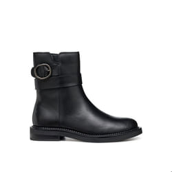 Bottines Serilda D Cuir Noir