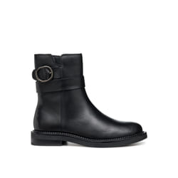 Bottines Serilda D Cuir Noir