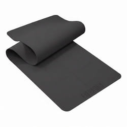 FITPADDY Tapis de Yoga TPE 183x61 cm Noir - Matériau antidérapant pour Fitness, Gym et Exercices de Sol
