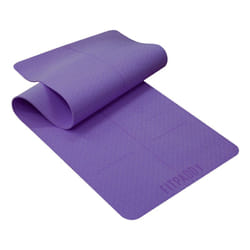 FITPADDY Tapis de Yoga Fitness, TPE 183x61 cm, Antidérapant et Confortable, Pour Tous Types de Pratique - Violet