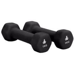 FITPADDY DB2X1BK haltère Haltère au poids fixe 2 kg 2 pièce(s)