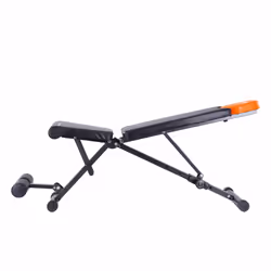 HEAD HA369 banc de musculation Banc de musculation ajustable Dossier réglable Siège ajustable Noir, Orange - Vue supplémentaire 3