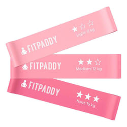 FITPADDY EBND02PK bande d'exercice Léger - Moyen - Élevé Latex Rose