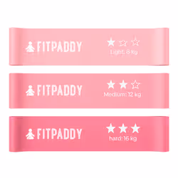 FITPADDY EBND02PK bande d'exercice Léger - Moyen - Élevé Latex Rose - Vue supplémentaire 2