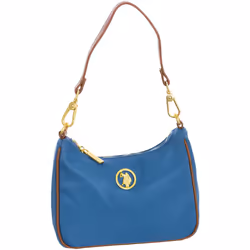 U.S. Pol o ASSN. Sac à épaule bandoulière bleu clair pour femme - Houston Hobo Bag S L. Blue / Tan 206989
