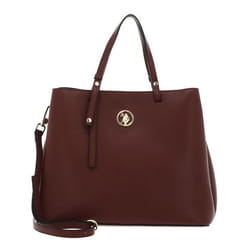U.S. POLO ASSN. Sac shopper marron en cuir pour femme - Arlington Double Handle Bag L 230385