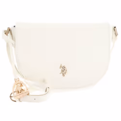 U.S. Pol o ASSN. Sac à épaule bandoulière crème pour femme - Jones Flap Crossbody Bag Cream White 305909