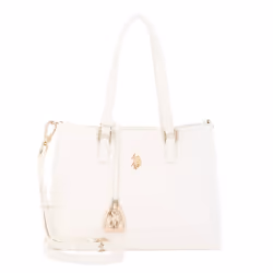 U.S. Pol o ASSN. Sac à épaule crème pour femme - Jones Double Handle Bag Cream White 301804