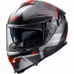 Premier Typhoon BA 17 BM Casque, gris-argent, taille M pour Hommes