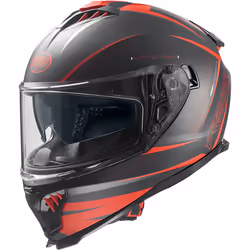 Premier Typhoon FR 92 BM Casque, noir-rouge, taille M pour Hommes