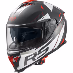 Premier Typhoon RS 2 BM Casque, noir-blanc-rouge, taille L pour Hommes
