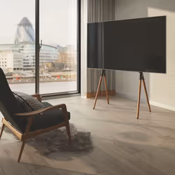 Munari Kairos Home KE092NS support pour téléviseur 70" Noir, Noyer