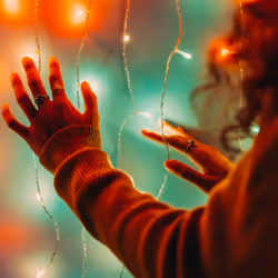 Twinkly Curtain Noir Wi-Fi/Bluetooth