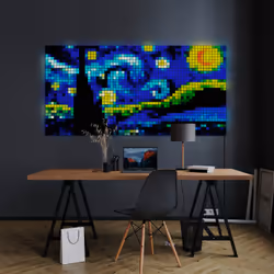 Twinkly Squares Extension Kit Kit d'éclairage intelligent Wi-Fi/Bluetooth Noir - Vue supplémentaire 4