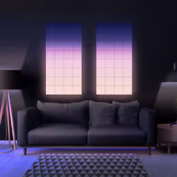 Twinkly Squares Extension Kit Kit d'éclairage intelligent Wi-Fi/Bluetooth Noir - Vue supplémentaire 9