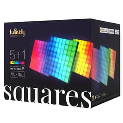 Twinkly Squares Panneau intelligent Wi-Fi/Bluetooth Noir