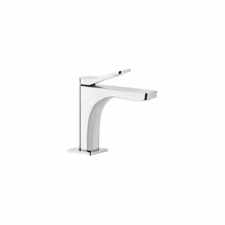 Gessi Rilievo 1x Mélangeur monocommande de lavabo Version S (D32 mm) sans déchets pop-up avec tuyaux de raccordement 3/8 Sail ...