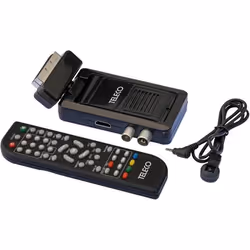 Récepteur TNT HD - TELECO - Mini - PVR avec clé USB - Tuner DVB-T2 - Connecteur Péritel orientable