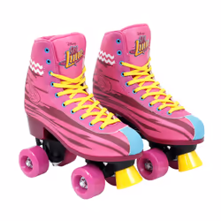 Soy Luna Patins à roulettes Entrainement - Pointure 38/39, 38 - 39, Adultes, Femelle, Rose, Image, Bottes montantes