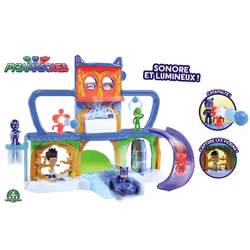 Pyjamasques Playset Quartier Général avec véhicule + figurine Yoyo, Action/Aventure, 3 an(s), Piles fournies, LR44, Multicolo ...