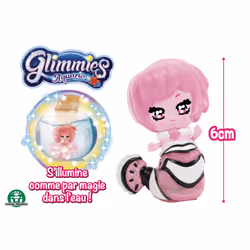Giochi Preziosi Glimmies - Blister 1 Glimmies Aquaria 6 Cm - Asst, 3 an(s), Fille, 30 g, Multicolore