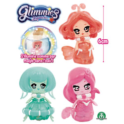 Giochi Preziosi Glimmies - Blister 3 Glimmies Aquaria 6 Cm (Dont 2 Glimmies Exclusives)