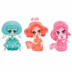 Giochi Preziosi Glimmies - Blister 3 Glimmies Aquaria 6 Cm (Dont 2 Glimmies Exclusives)