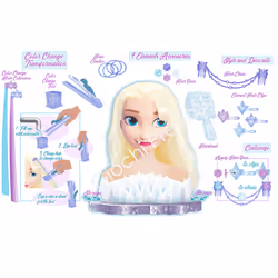 Giochi Preziosi La Reine Des Neiges 2 - Tête À Coiffer Deluxe - Elsa