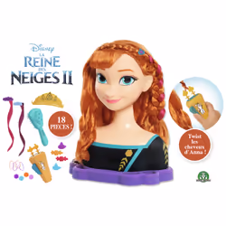 Disney Princess La Reine des Neiges 2 - Tête à Coiffer Deluxe - Anna