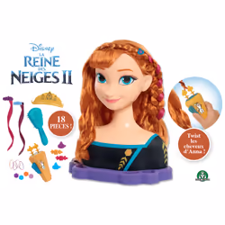 Disney Princess La Reine des Neiges 2 - Tête à Coiffer Deluxe - Anna