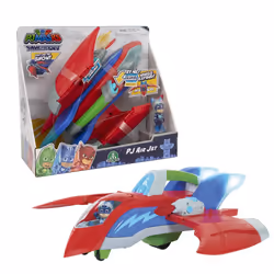 Pyjamasques Pjm - Rescue Jet Avec 1 Fig. 7,5 Cm – Sonore Et Lumineux, Aéronef, PJ Mask, 3 an(s), AAA, Plastique, Multicolore