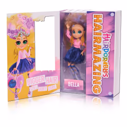 Hairdorables Hairmazing Poupée Mannequin avec surprises Bella, Poupée mannequin, Femelle, 3 an(s), Fille, 80 mm, Multicolore