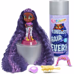 GP TOYS Hairdorables Longest Hair Ever - Poupée Surprise - Cheveux Super Longs (25 cm) - Kali, 200 g