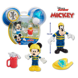 Disney Junior Mickey – Blister 2 figurines articulées 7.5 cm avec accessoires - Asst