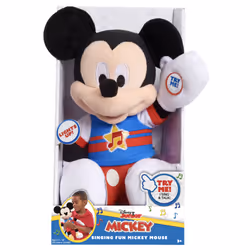 Disney Junior Mickey – Peluche 30 cm – Sonore et Lumineuse, Animaux en peluche, Interactif, AA