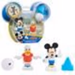 GP TOYS Mickey – Blister 2 figurines articulées 7,5 cm avec accessoires - Football, 100 g