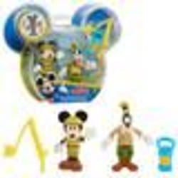 GP TOYS Mickey – Blister 2 figurines articulées 7,5 cm avec accessoires - Camping